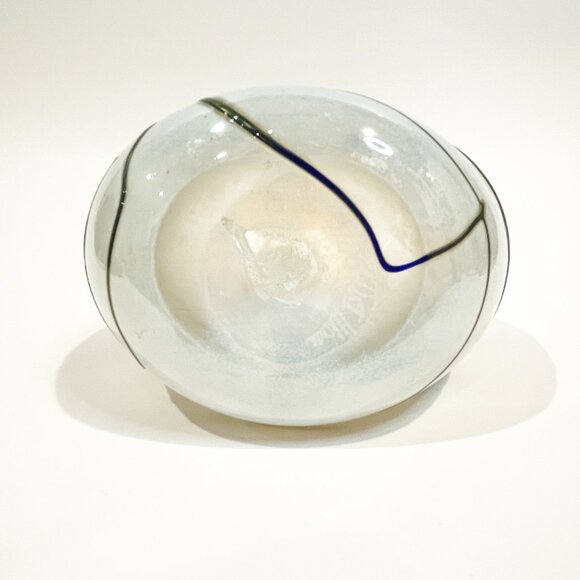 Robert Held Art Glass Vase Signed 6.25" Opalescent w/ Iridescent Blue Purple - Picture 7 of 9